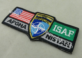 ISAF Custom Embroidery Patches / Woven America Military Velcro Patches