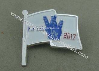 Personalised Custom Soft Enamel Pin  ,  LA Butterfly Clutch Pin Badges