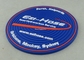 Customized Soft PVC Coaster With Logo Printing Diameter 9cm Pantone Chart